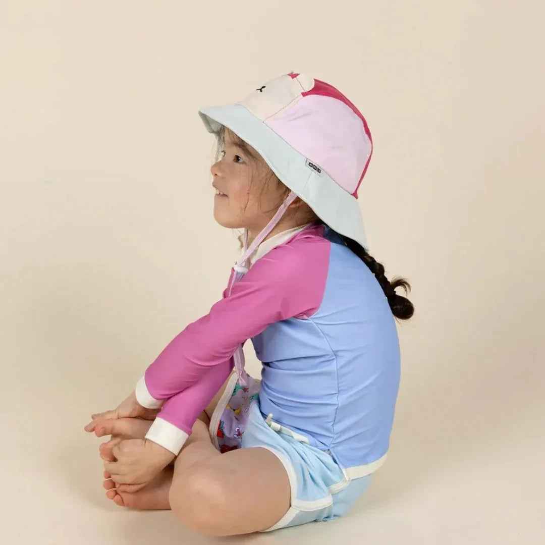 KiETLA® Klobuček Camper Hat Ourson Raspberry Pink Green Ki ET LA
