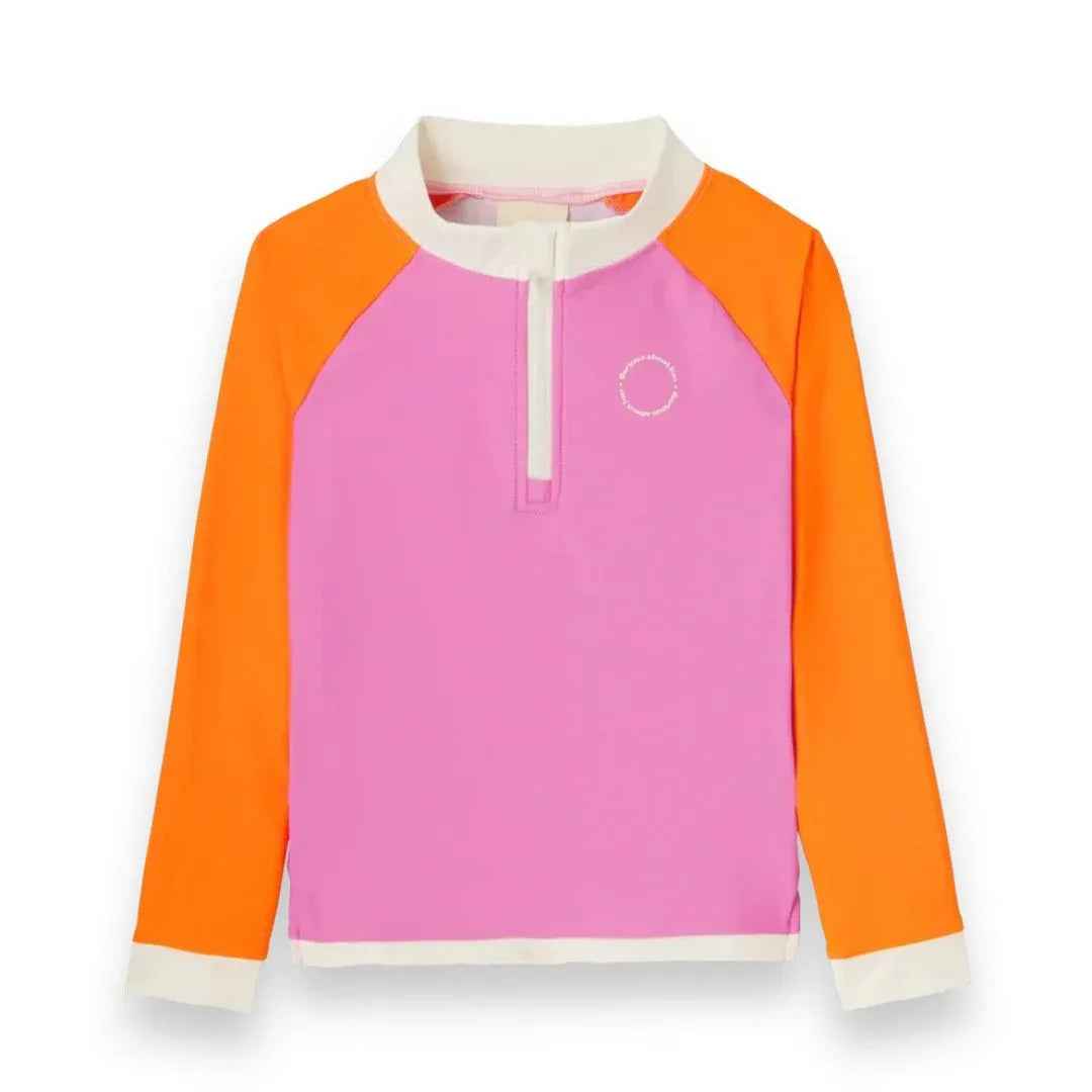 KiETLA® Otroška kopalna majica z dolgimi rokavi Pink/Red Ki ET LA