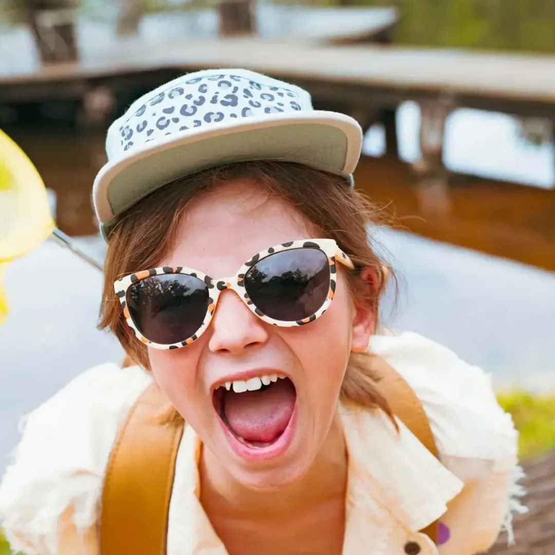 KiETLA® Otroška sončna očala BUZZ Cream Leopard Ki ET LA