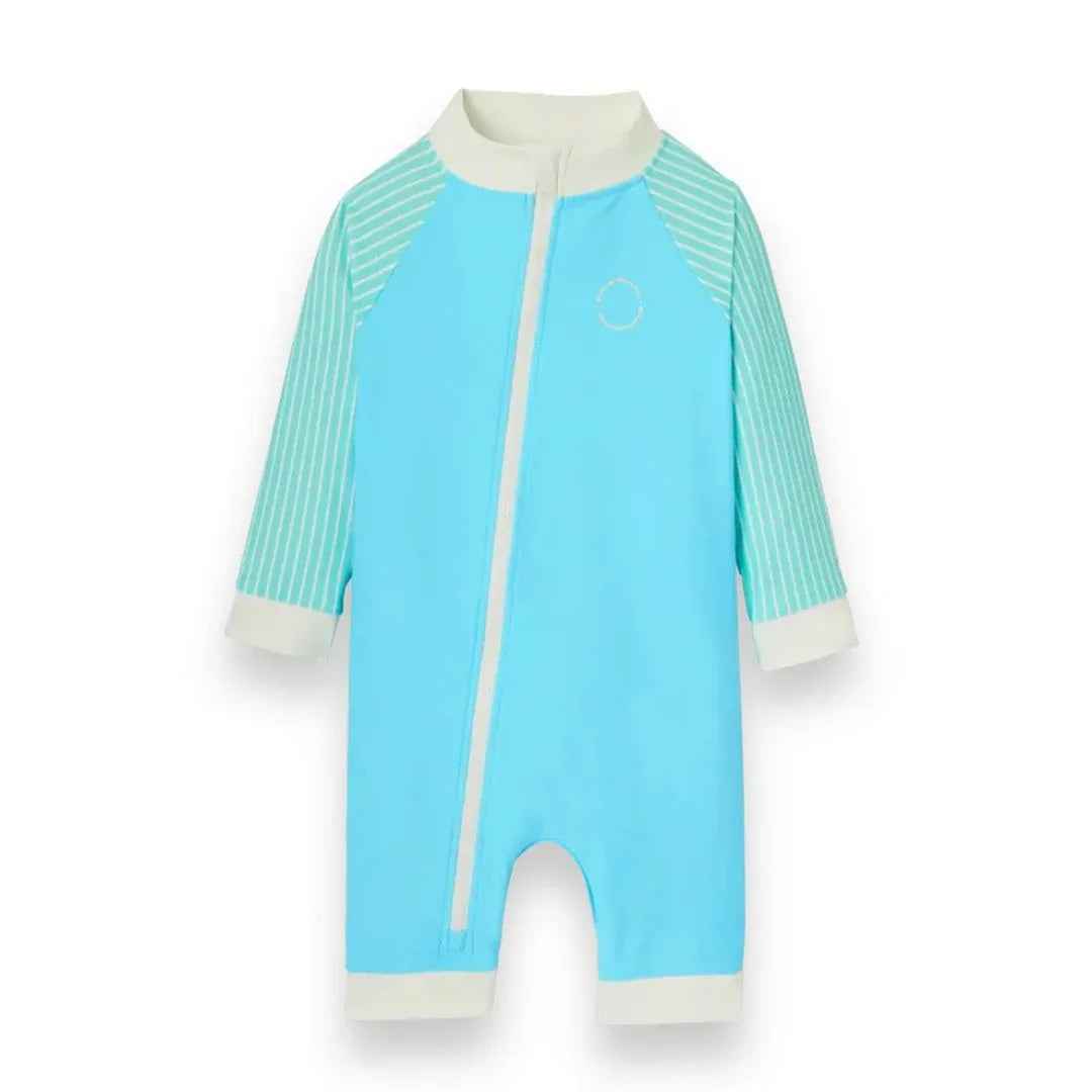 KiETLA® Otroške daljše enodelne kopalke Blue/Striped Ki ET LA