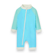 KiETLA® Otroške daljše enodelne kopalke Blue/Striped Ki ET LA