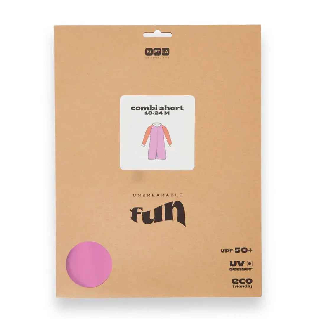 KiETLA® Otroške daljše enodelne kopalke Pink/Red Ki ET LA