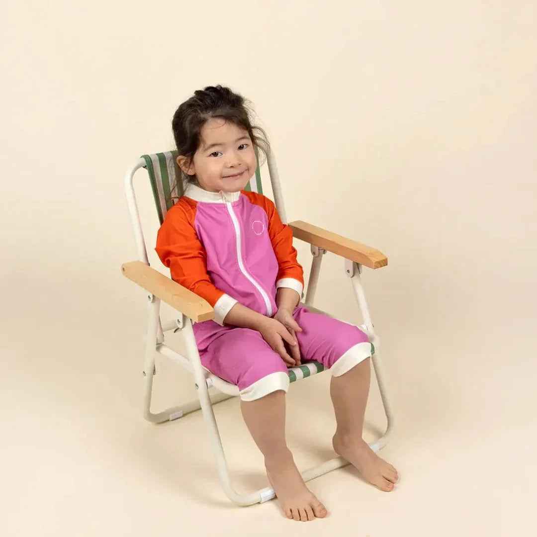 KiETLA® Otroške daljše enodelne kopalke Pink/Red Ki ET LA