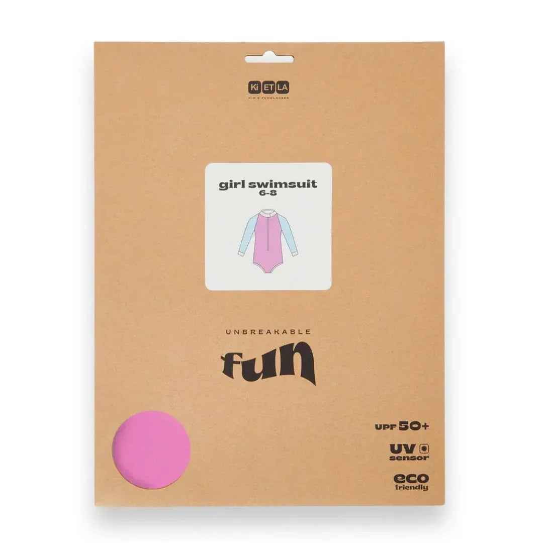 KiETLA® Otroške enodelne kopalke Pink/Blue Ki ET LA