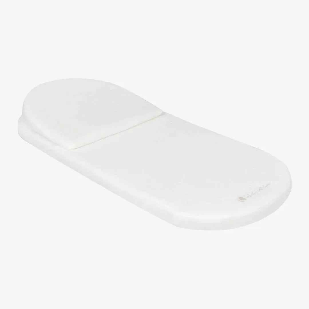 KikkaBoo® Vzmetnica za košaro z vzglavnikom Airknit White 80 × 35 cm KikkaBoo