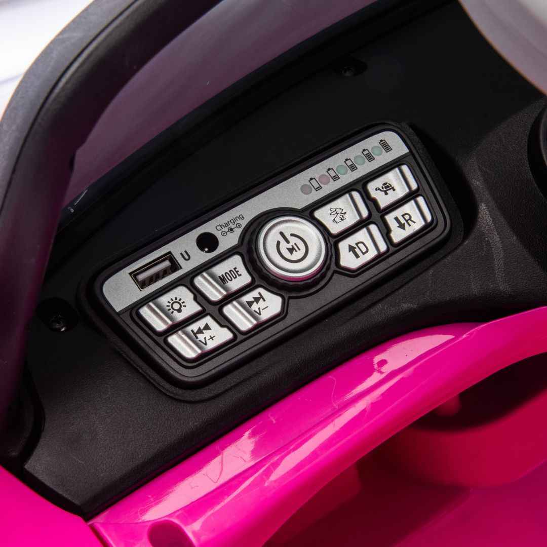 KikkaBoo® Avto na akumulator Licensed Volkswagen E Buggy Pink 12V/5A KikkaBoo
