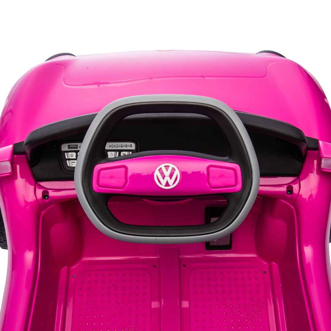 KikkaBoo® Avto na akumulator Licensed Volkswagen E Buggy Pink 12V/5A KikkaBoo