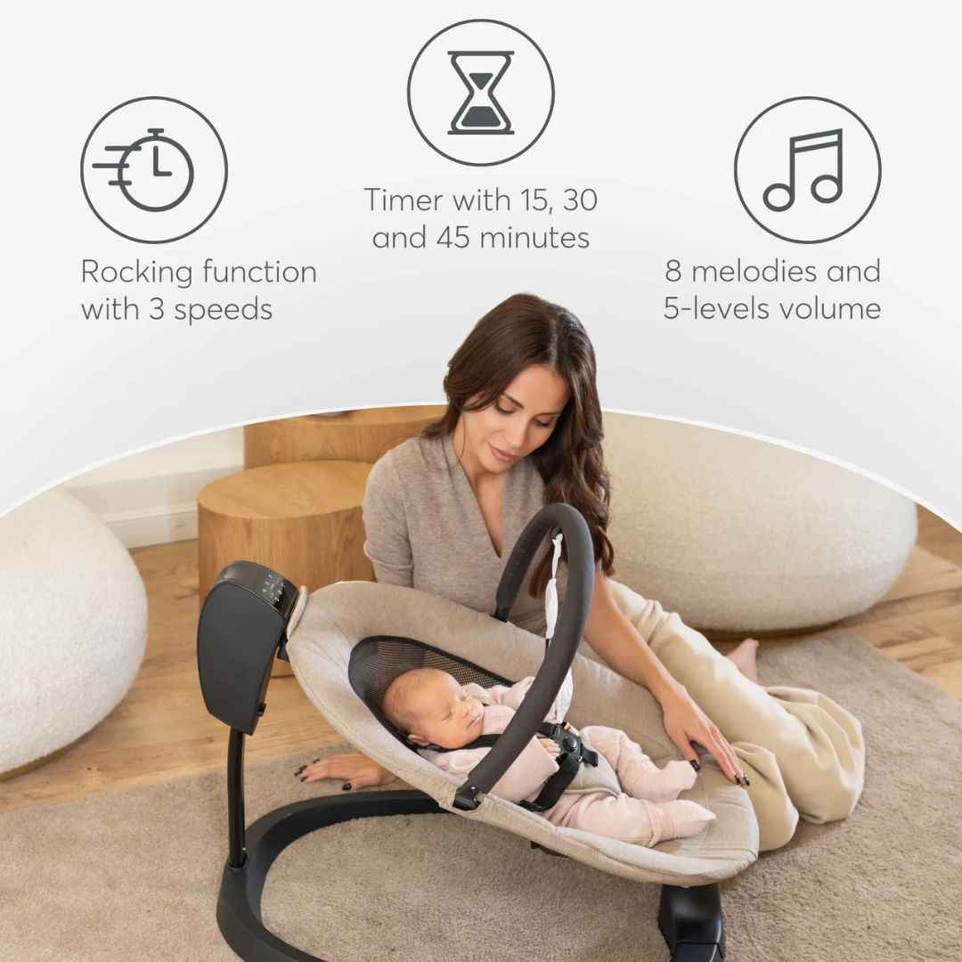 KikkaBoo® Električni gugalnik Zazu Beige KikkaBoo