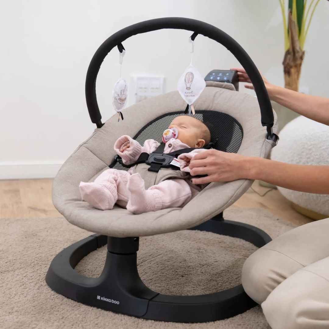 KikkaBoo® Električni gugalnik Zazu Beige KikkaBoo