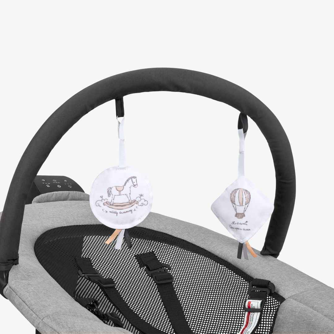 KikkaBoo® Električni gugalnik Zazu Grey KikkaBoo
