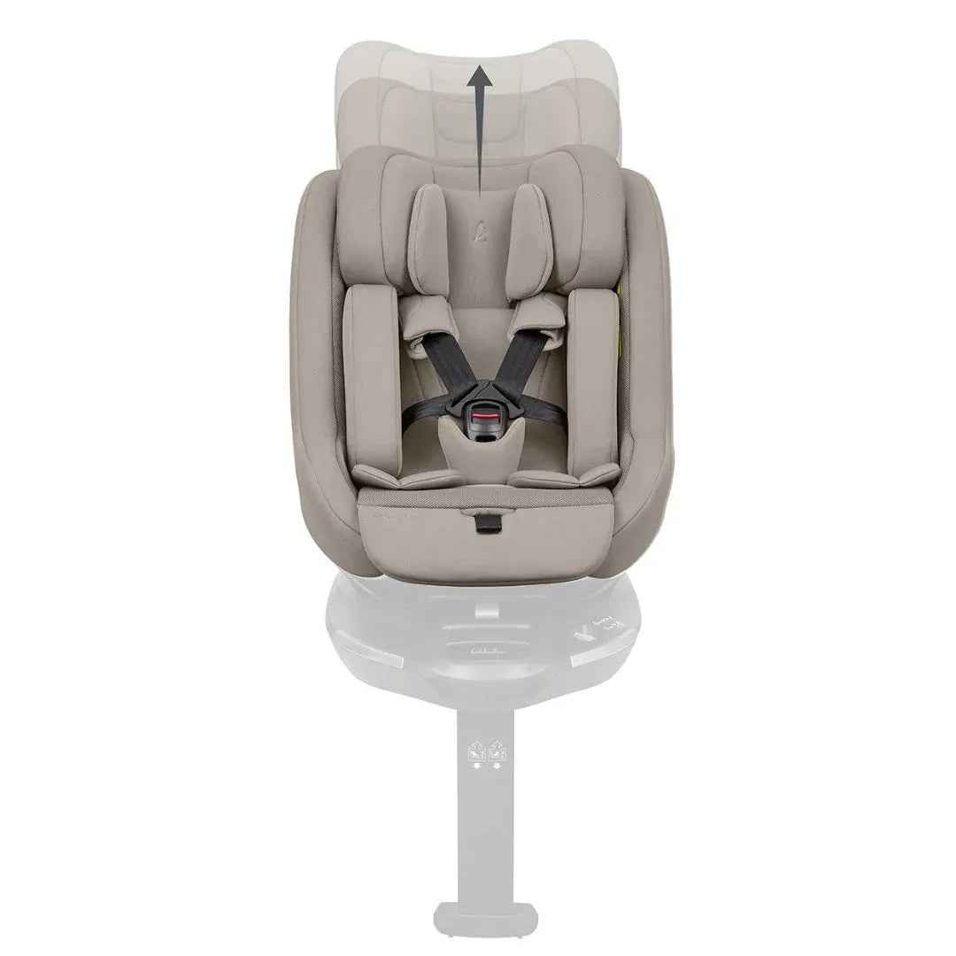 KikkaBoo® Platinum Otroški avtosedež i-Class Plus i-SIZE (40-105 cm) Champagne + vrtljiva Isofix baza 360 Noir KikkaBoo