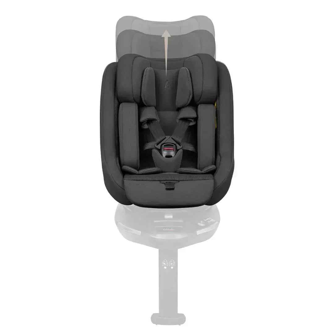 KikkaBoo® Platinum Otroški voziček 5v1 Goya Mocca + Avtosedež i-Class i-SIZE (40-87 cm) + Avtosedež i-Class Plus i-SIZE (40-105 cm) Noir + Vrtljiva Isofix baza i-Class 360 KikkaBoo