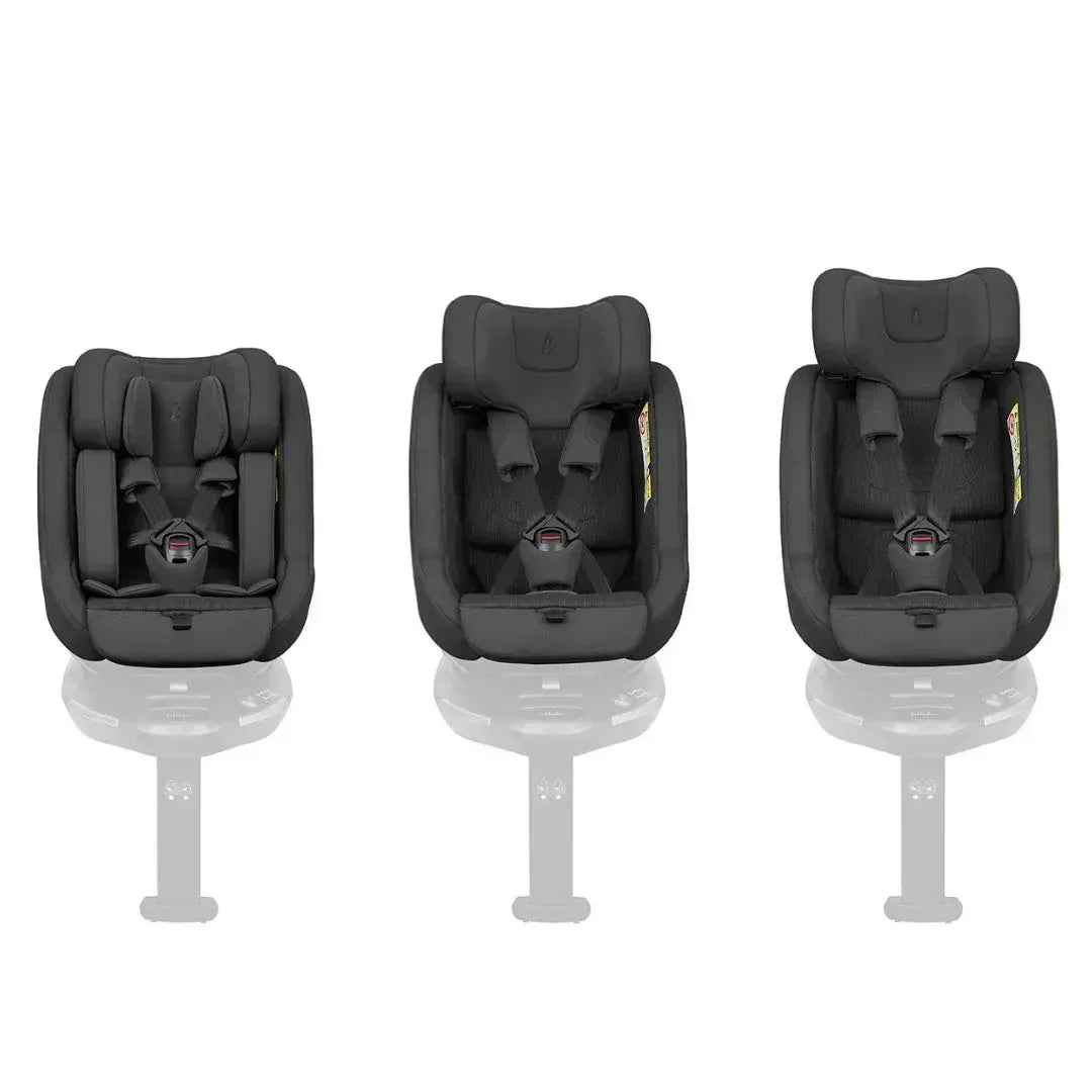 KikkaBoo® Platinum Otroški voziček 5v1 Goya Mocca + Avtosedež i-Class i-SIZE (40-87 cm) + Avtosedež i-Class Plus i-SIZE (40-105 cm) Noir + Vrtljiva Isofix baza i-Class 360 KikkaBoo