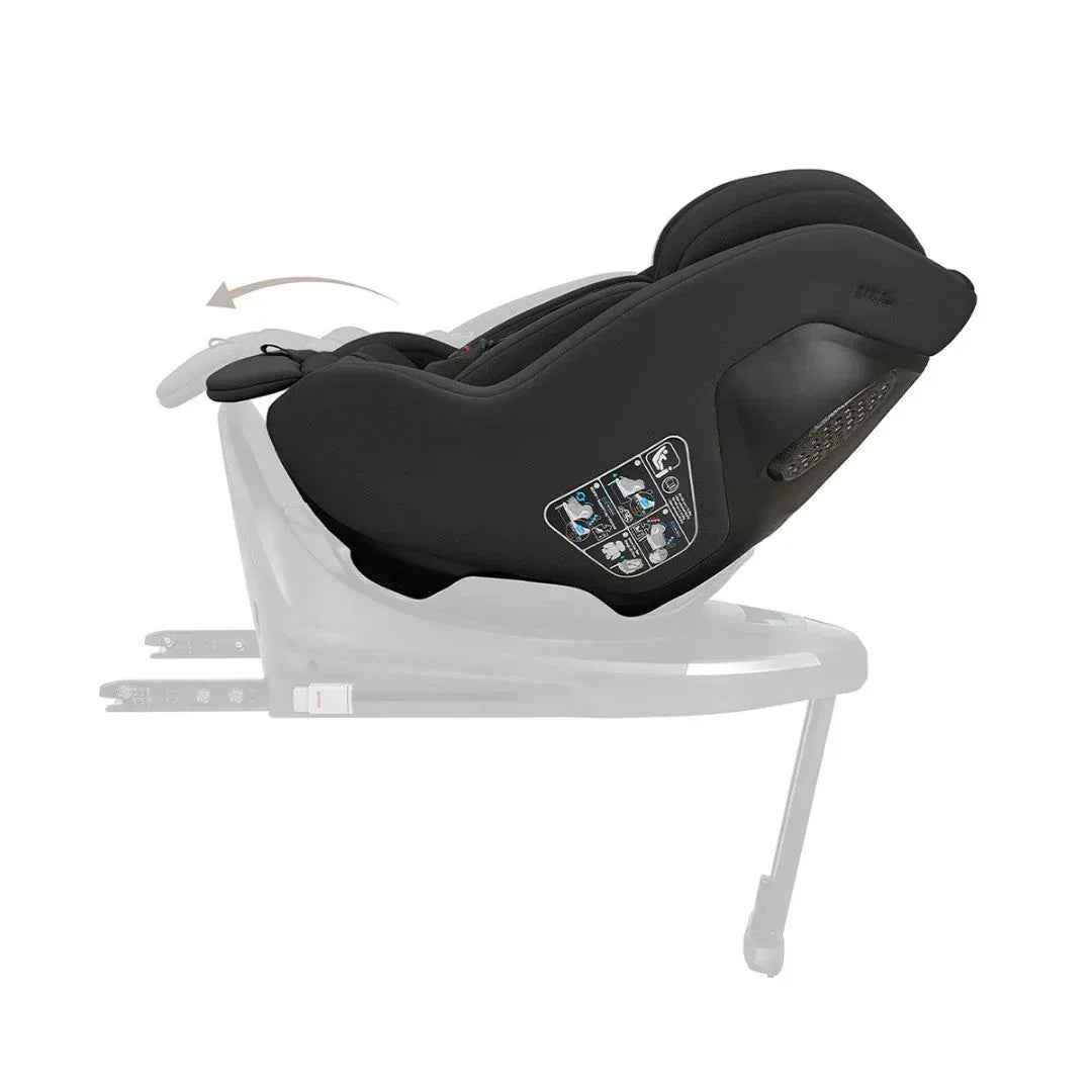 KikkaBoo® Platinum Otroški avtosedež i-Class Plus i-SIZE (40-105 cm) + vrtljiva Isofix baza 360 Noir KikkaBoo