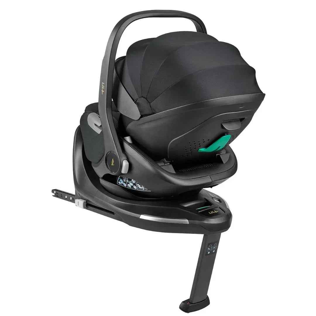 KikkaBoo® Platinum Otroški avtosedež i-Class i-SIZE (40-87 cm) + vrtljiva Isofix baza 360 Noir KikkaBoo