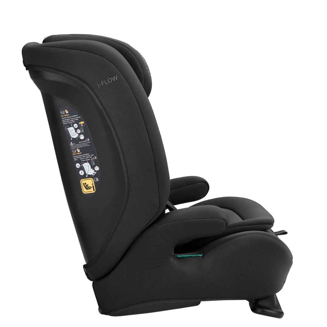 KikkaBoo® Otroški avtosedež i-Flow i-SIZE (76-150 cm) Black KikkaBoo