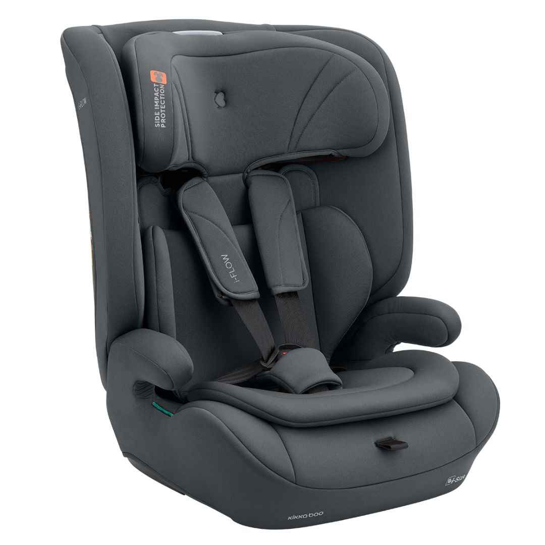 KikkaBoo® Otroški avtosedež i-Flow i-SIZE (76-150 cm) Grey KikkaBoo