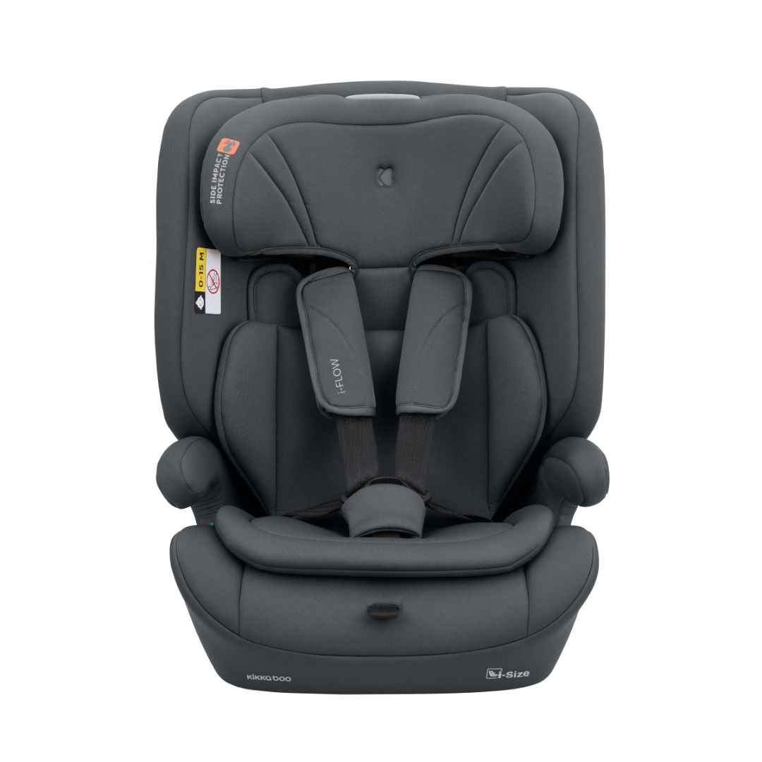 KikkaBoo® Otroški avtosedež i-Flow i-SIZE (76-150 cm) Grey KikkaBoo