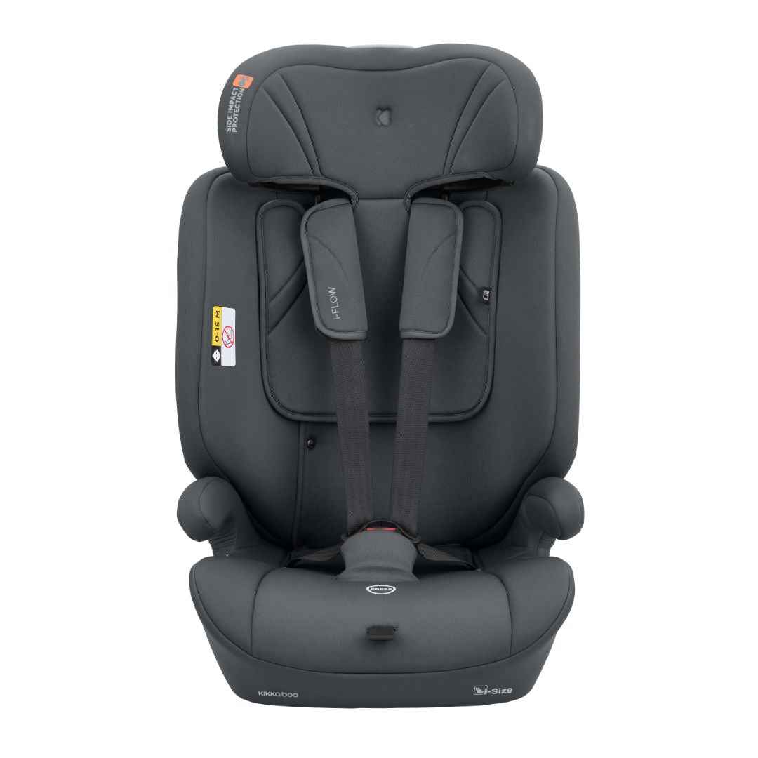 KikkaBoo® Otroški avtosedež i-Flow i-SIZE (76-150 cm) Grey KikkaBoo