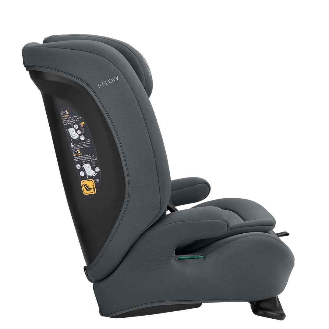 KikkaBoo® Otroški avtosedež i-Flow i-SIZE (76-150 cm) Grey KikkaBoo