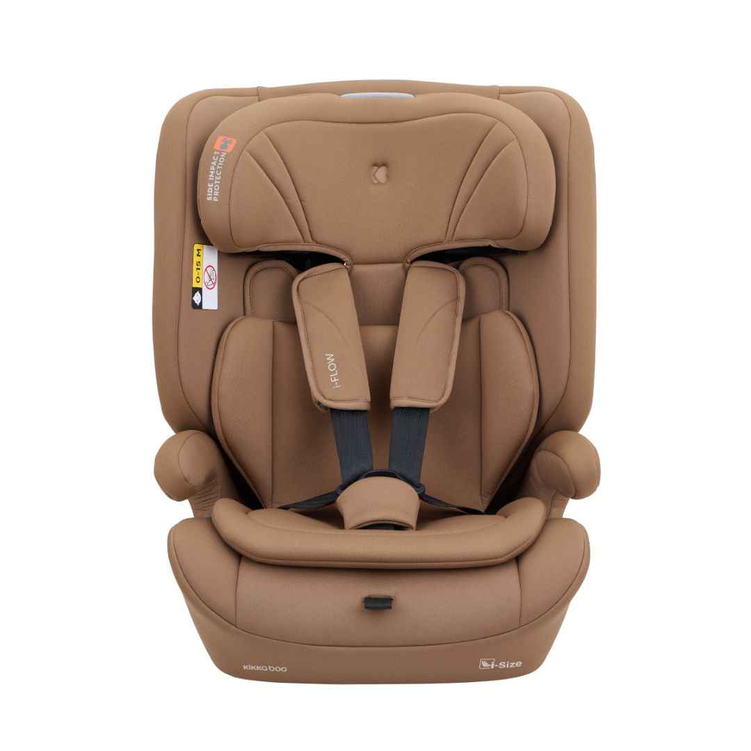 KikkaBoo® Otroški avtosedež i-Flow i-SIZE (76-150 cm) Mocha KikkaBoo