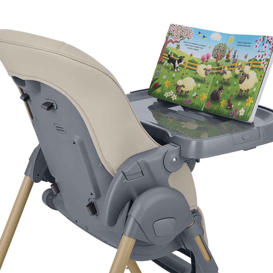 KikkaBoo® Otroški stol za hranjenje Olive 2 Beige KikkaBoo