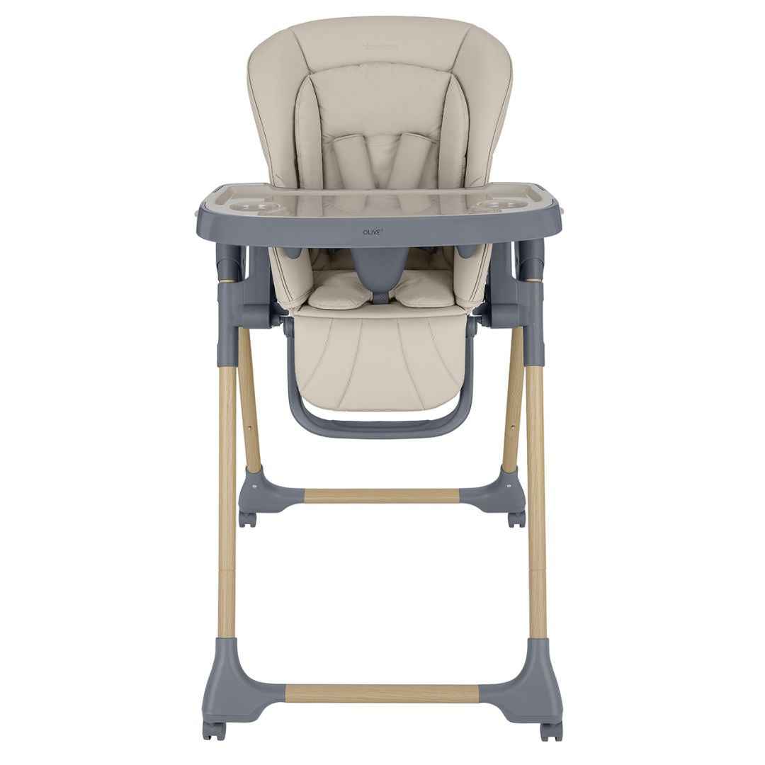KikkaBoo® Otroški stol za hranjenje Olive 2 Beige KikkaBoo