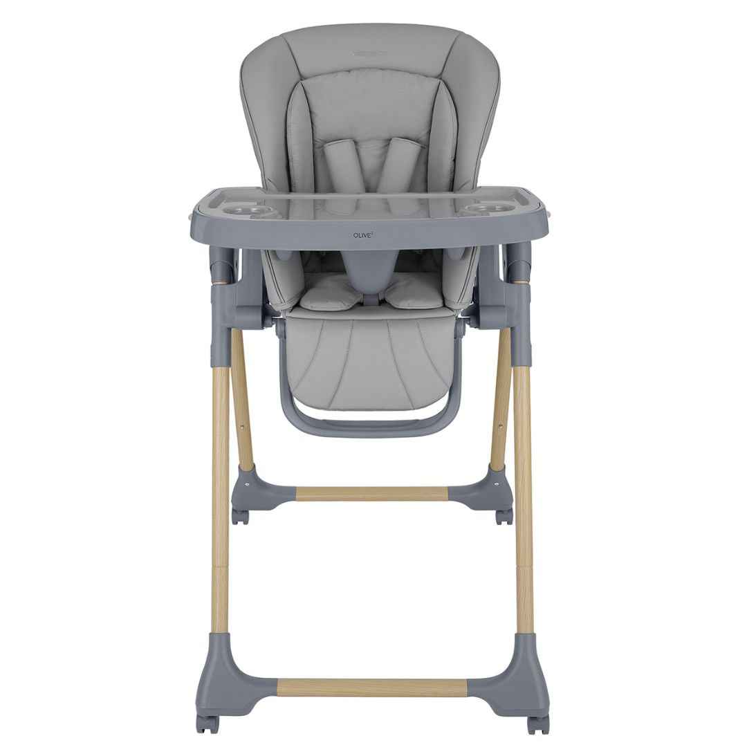 KikkaBoo® Otroški stol za hranjenje Olive 2 Grey KikkaBoo