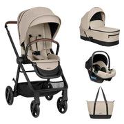 KikkaBoo® Otroški voziček s košaro 3v1 Mia Beige 2026 KikkaBoo