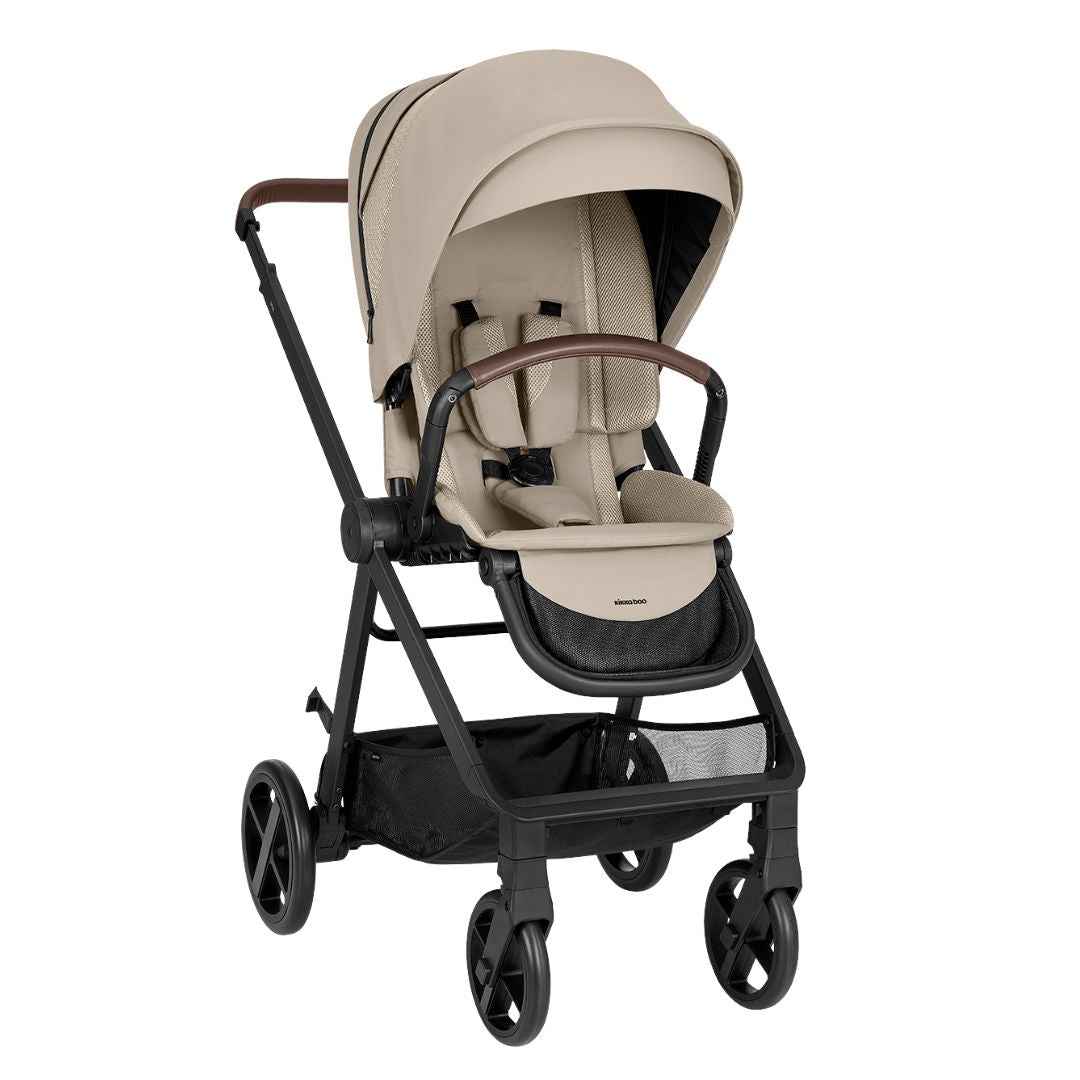 KikkaBoo® Otroški voziček s košaro 3v1 Mia Beige 2026 KikkaBoo