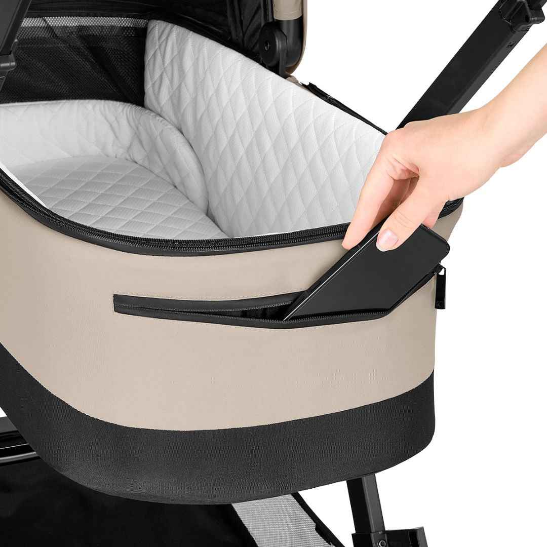 KikkaBoo® Otroški voziček s košaro 3v1 Mia Beige 2026 KikkaBoo