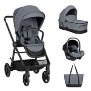 KikkaBoo® Otroški voziček s košaro 3v1 Mia Grey 2026 KikkaBoo