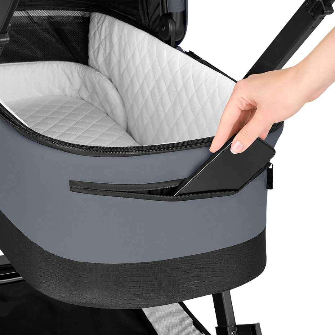KikkaBoo® Otroški voziček s košaro 3v1 Mia Grey 2026 KikkaBoo