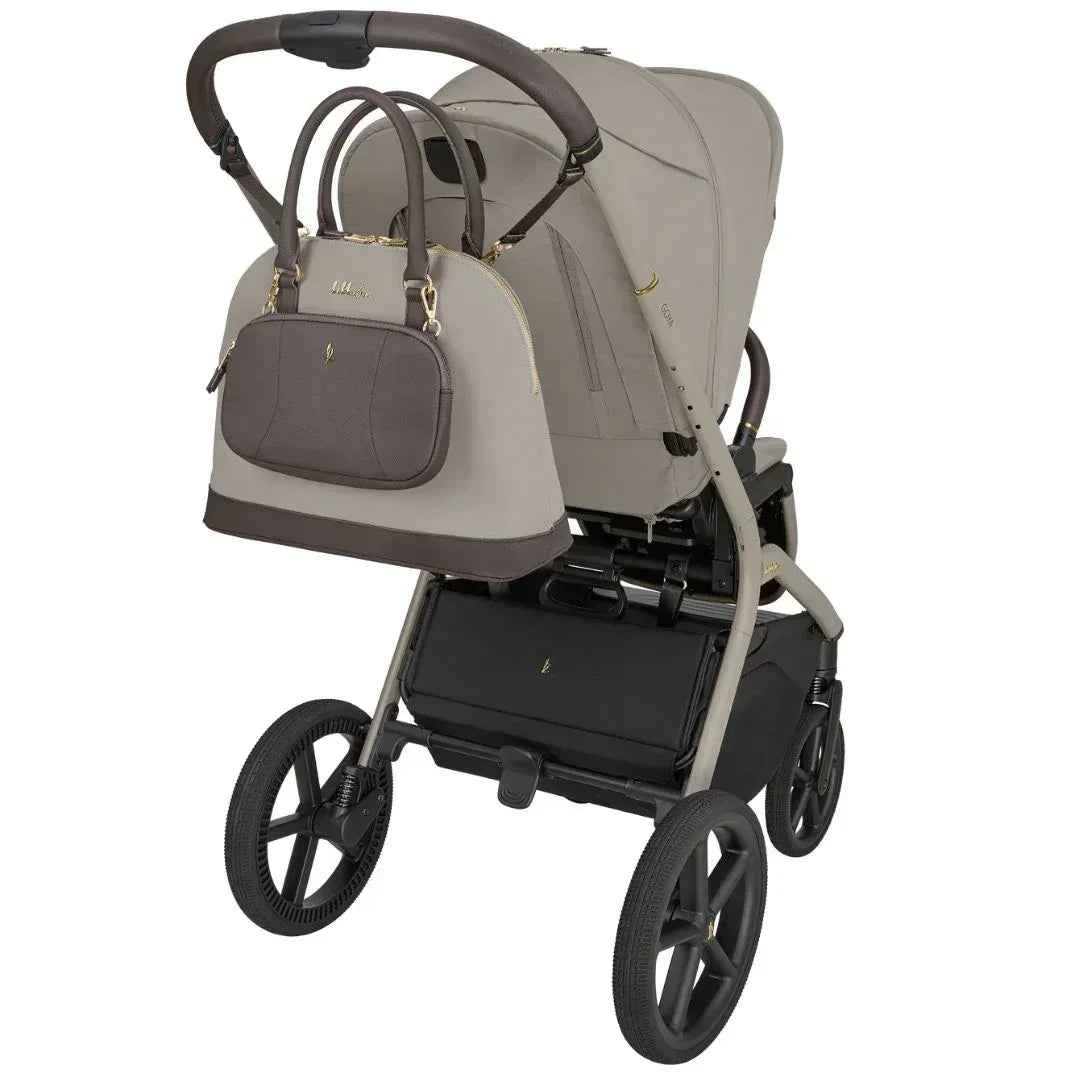 KikkaBoo® Platinum Otroški voziček 4v1 Goya + Avtosedež i-Class i-SIZE (40-87 cm) Champagne + Vrtljiva Isofix baza i-Class 360 KikkaBoo