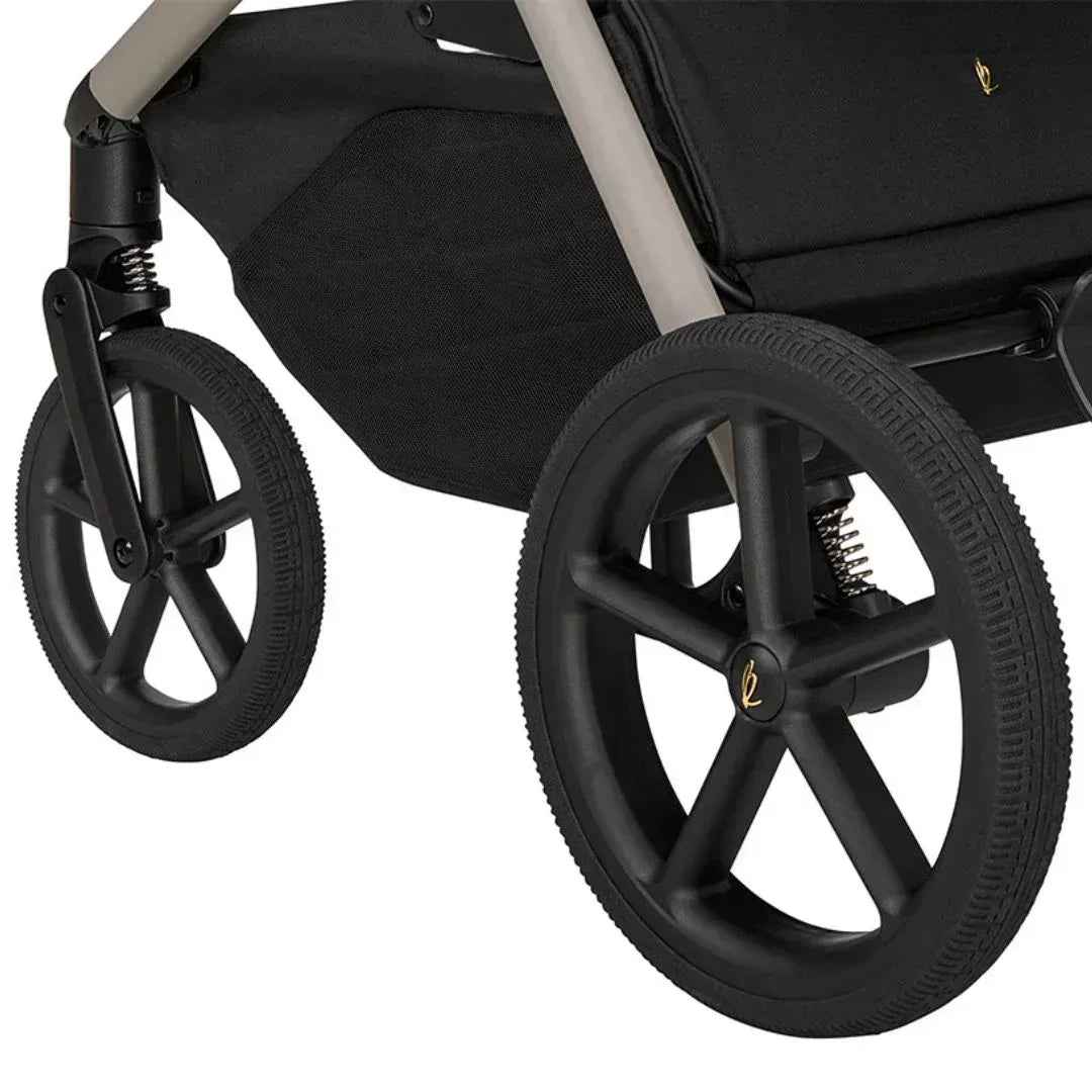 KikkaBoo® Platinum Otroški voziček 4v1 Goya + Avtosedež i-Class i-SIZE (40-87 cm) Champagne + Vrtljiva Isofix baza i-Class 360 KikkaBoo