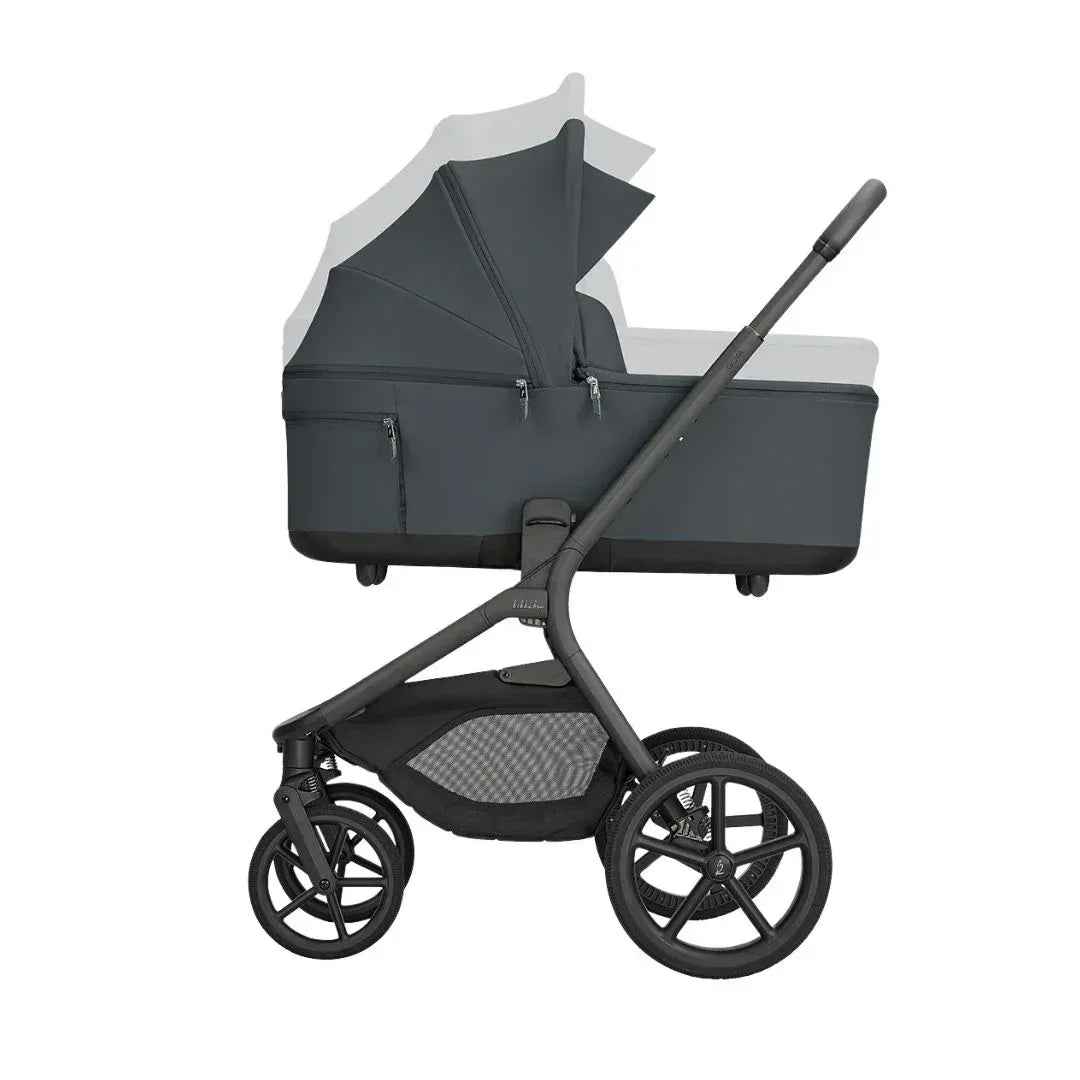KikkaBoo® Platinum Otroški voziček 4v1 Goya Graphite + Avtosedež i-Class i-SIZE (40-87 cm) Noir + Vrtljiva Isofix baza i-Class 360 KikkaBoo