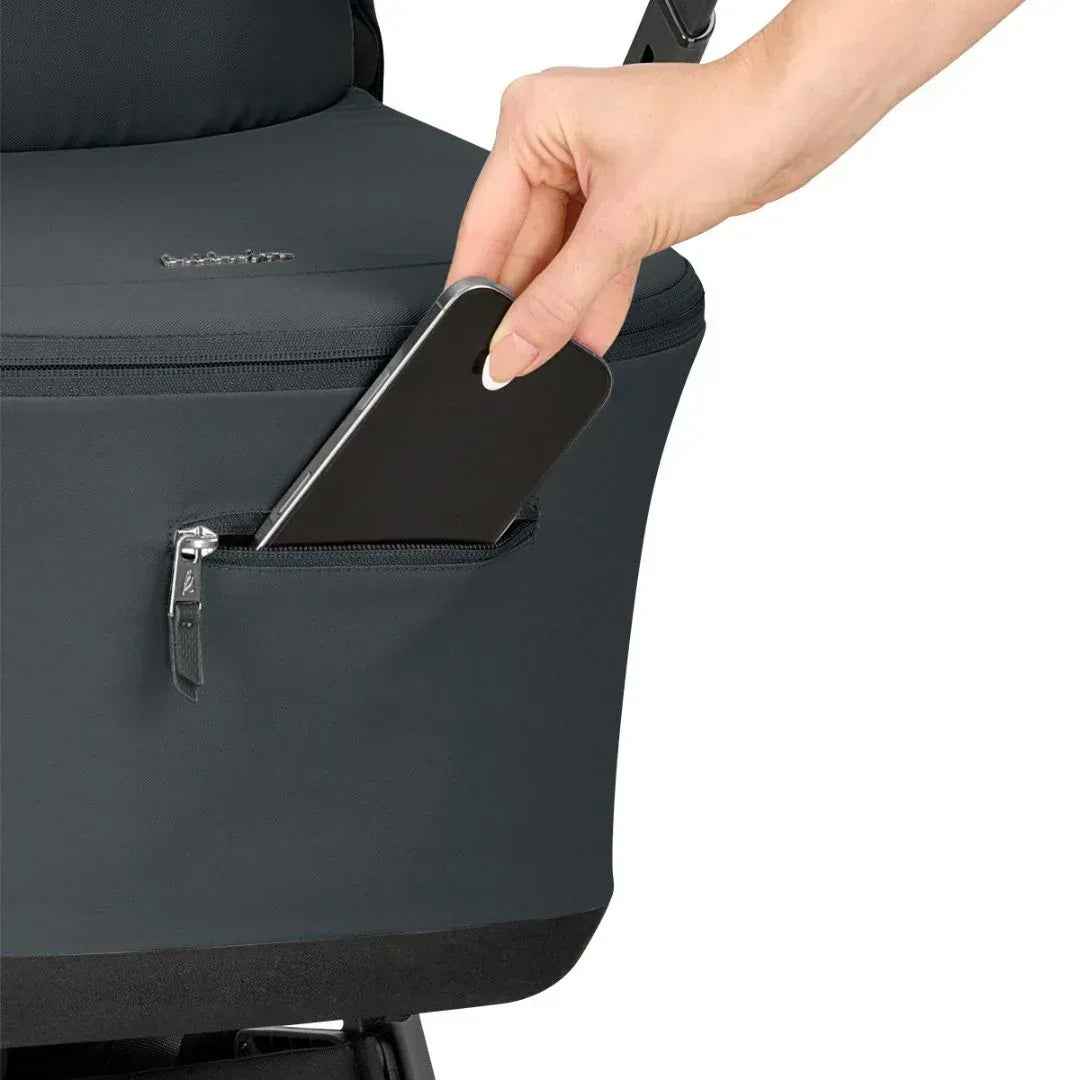 KikkaBoo® Platinum Otroški voziček 4v1 Goya Graphite + Avtosedež i-Class i-SIZE (40-87 cm) Noir + Vrtljiva Isofix baza i-Class 360 KikkaBoo
