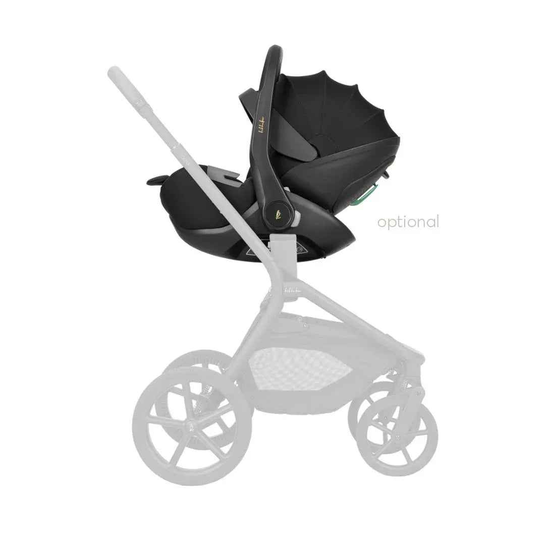 KikkaBoo® Platinum Otroški voziček s košaro 2v1 Goya Noir KikkaBoo