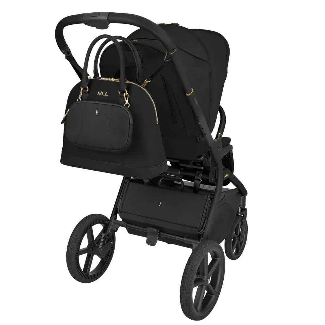 KikkaBoo® Platinum Otroški voziček 5v1 Goya + Avtosedež i-Class i-SIZE (40-87 cm) + Avtosedež i-Class Plus i-SIZE (40-105 cm) + Vrtljiva Isofix baza i-Class 360 Noir KikkaBoo