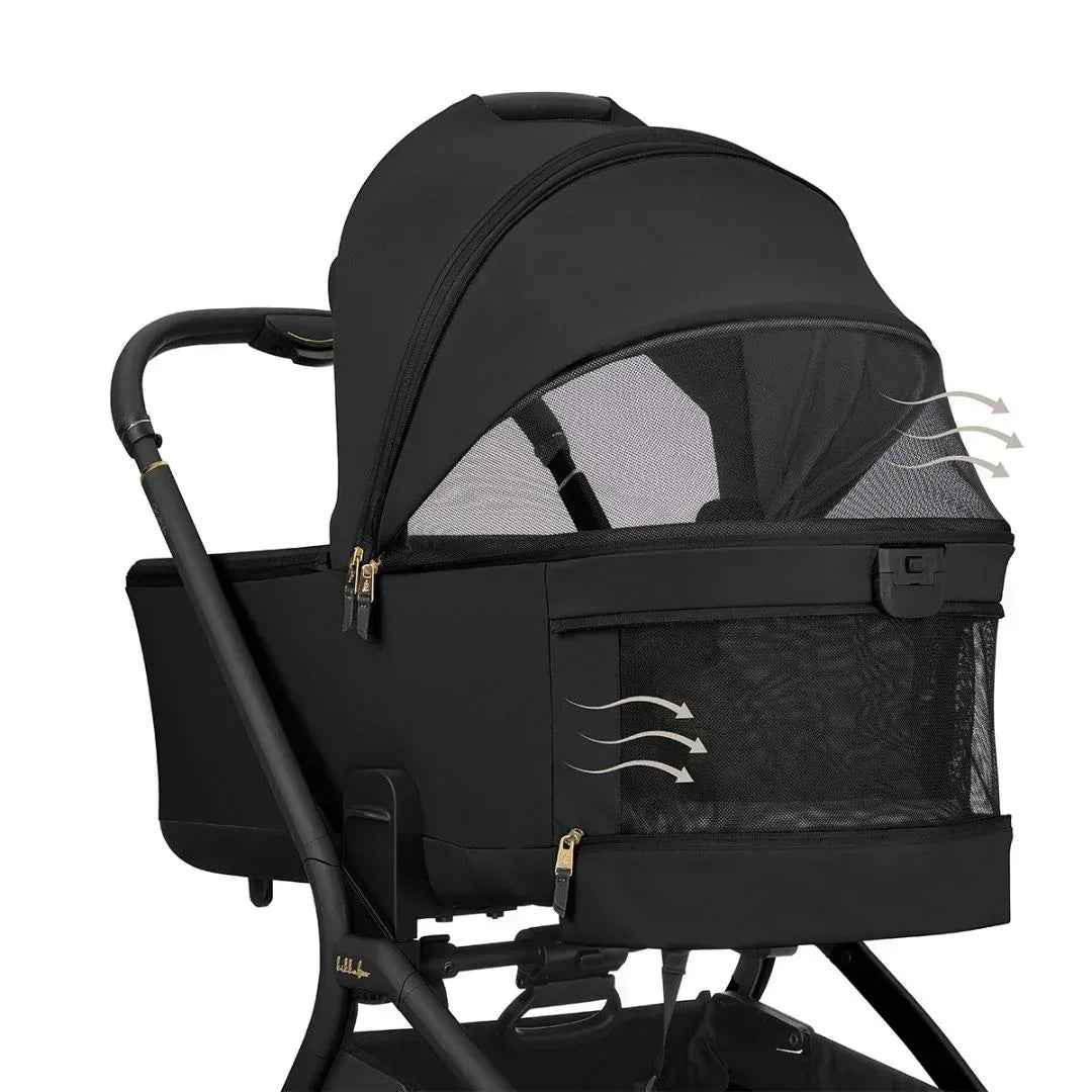 KikkaBoo® Platinum Otroški voziček 5v1 Goya + Avtosedež i-Class i-SIZE (40-87 cm) + Avtosedež i-Class Plus i-SIZE (40-105 cm) + Vrtljiva Isofix baza i-Class 360 Noir KikkaBoo