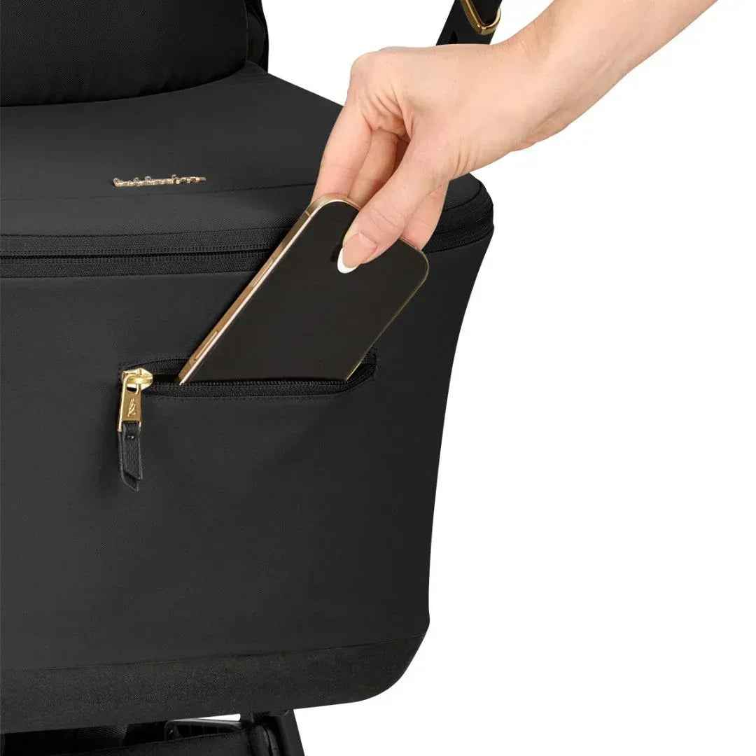 KikkaBoo® Platinum Otroški voziček 5v1 Goya + Avtosedež i-Class i-SIZE (40-87 cm) + Avtosedež i-Class Plus i-SIZE (40-105 cm) + Vrtljiva Isofix baza i-Class 360 Noir KikkaBoo