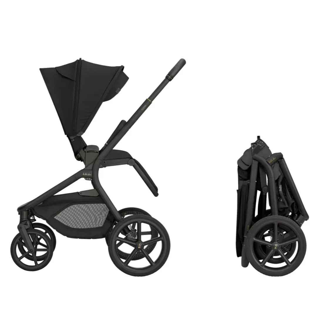 KikkaBoo® Platinum Otroški voziček 5v1 Goya + Avtosedež i-Class i-SIZE (40-87 cm) + Avtosedež i-Class Plus i-SIZE (40-105 cm) + Vrtljiva Isofix baza i-Class 360 Noir KikkaBoo