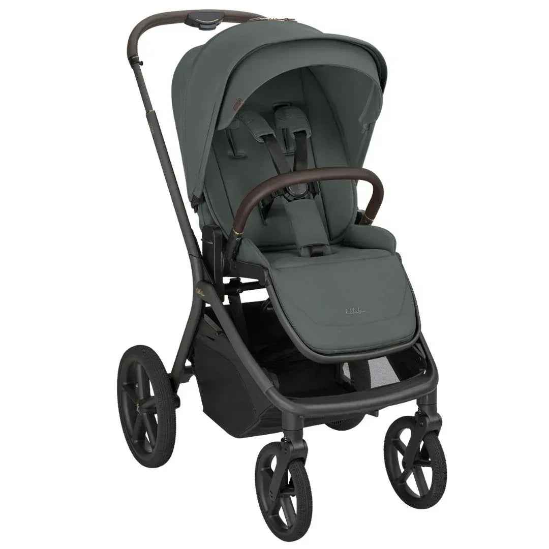 KikkaBoo® Platinum Otroški voziček 5v1 Goya Olive + Avtosedež i-Class i-SIZE (40-87 cm) + Avtosedež i-Class Plus i-SIZE (40-105 cm) Noir + Vrtljiva Isofix baza i-Class 360 KikkaBoo
