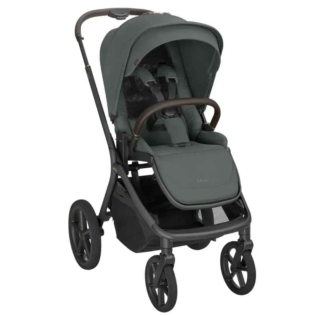 KikkaBoo® Platinum Otroški voziček 5v1 Goya Olive + Avtosedež i-Class i-SIZE (40-87 cm) + Avtosedež i-Class Plus i-SIZE (40-105 cm) Noir + Vrtljiva Isofix baza i-Class 360 KikkaBoo