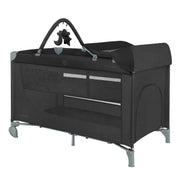 KikkaBoo® Prenosna posteljica 2 levels 125x65 So Gifted PLUS Black 2026 KikkaBoo