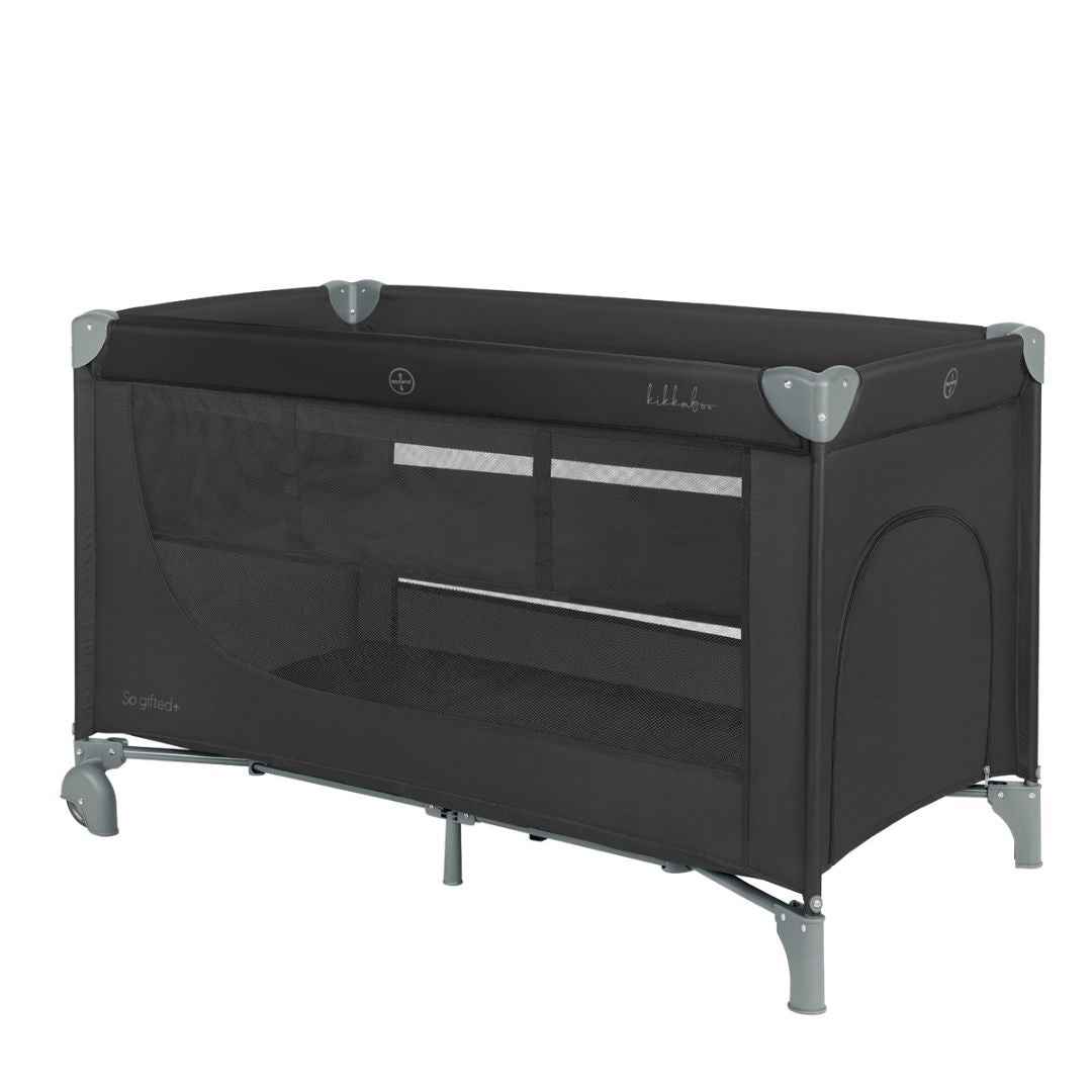 KikkaBoo® Prenosna posteljica 2 levels 125x65 So Gifted PLUS Black 2026 KikkaBoo