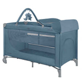 KikkaBoo® Portable cot 2 levels 125x65 So Gifted PLUS Blue 2026
