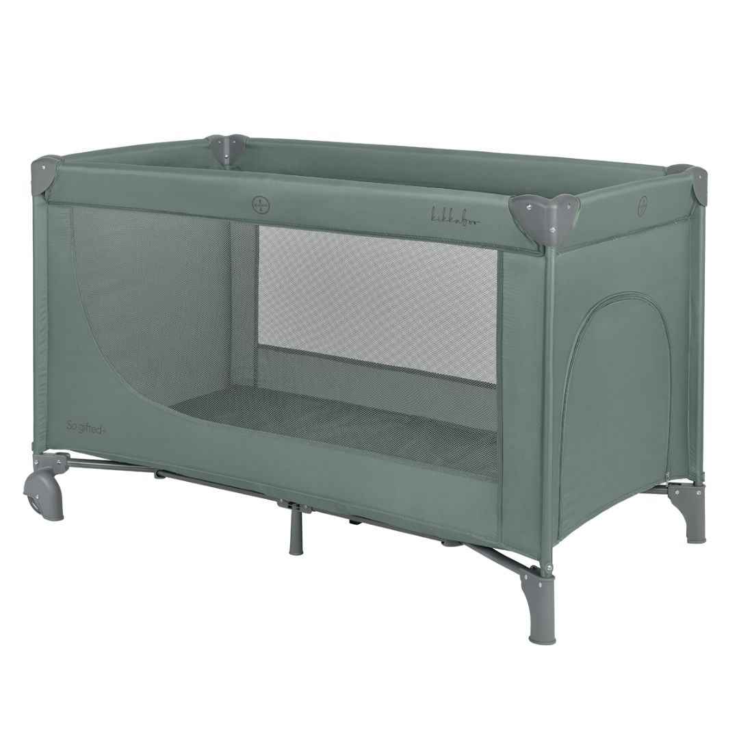 KikkaBoo® Prenosna posteljica 2 levels 125x65 So Gifted PLUS Green 2026 KikkaBoo