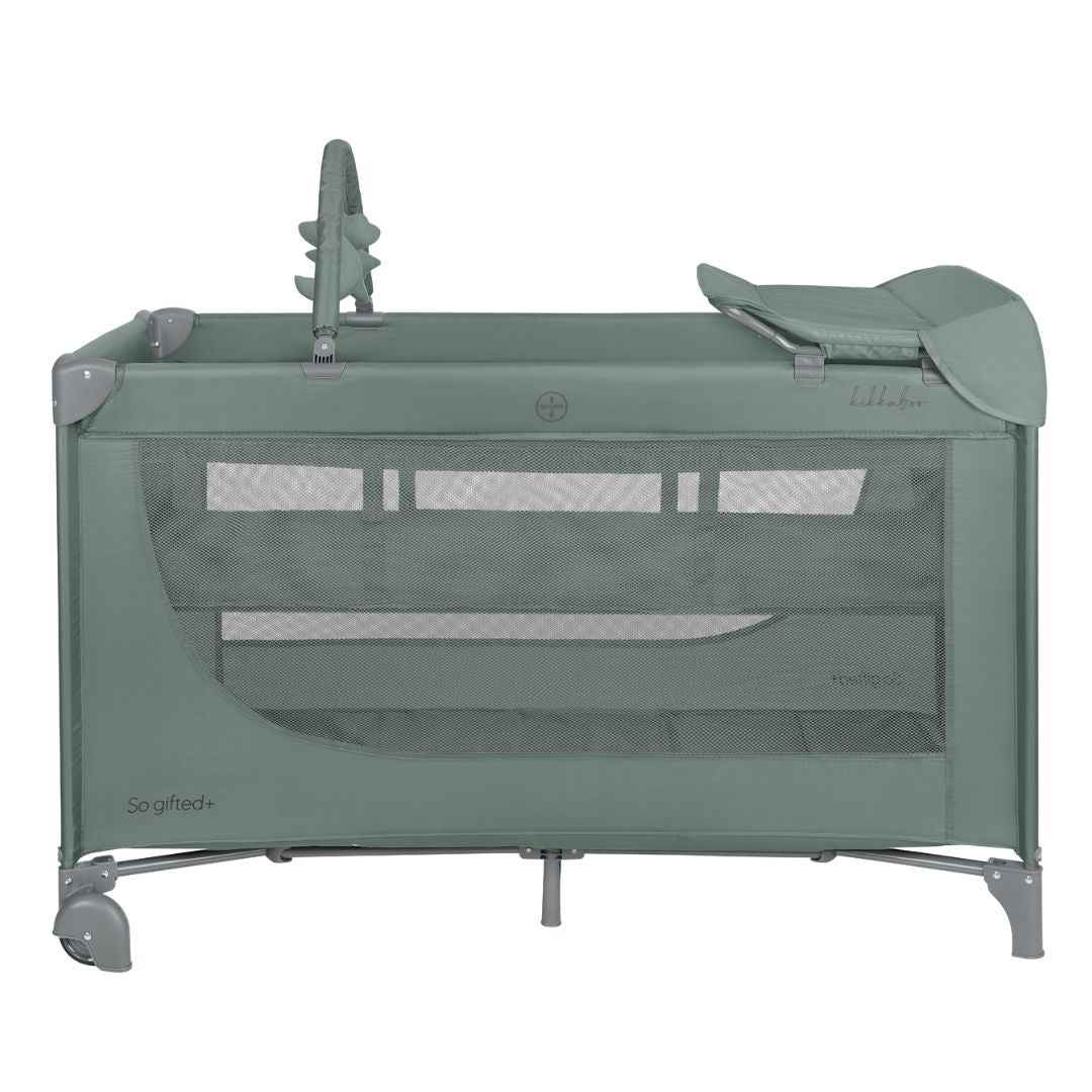 KikkaBoo® Prenosna posteljica 2 levels 125x65 So Gifted PLUS Green 2026 KikkaBoo