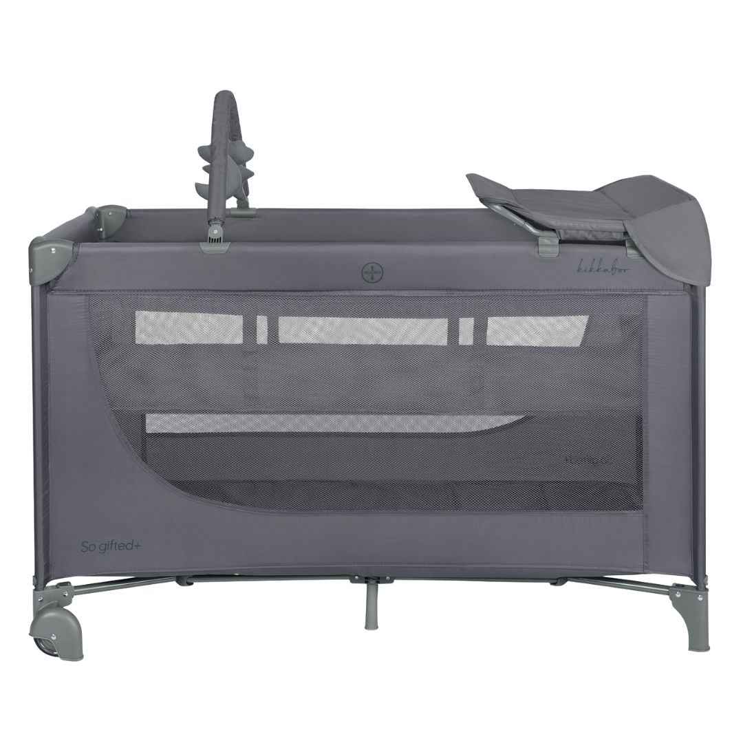 KikkaBoo® Prenosna posteljica 2 levels 125x65 So Gifted PLUS Grey 2026 KikkaBoo